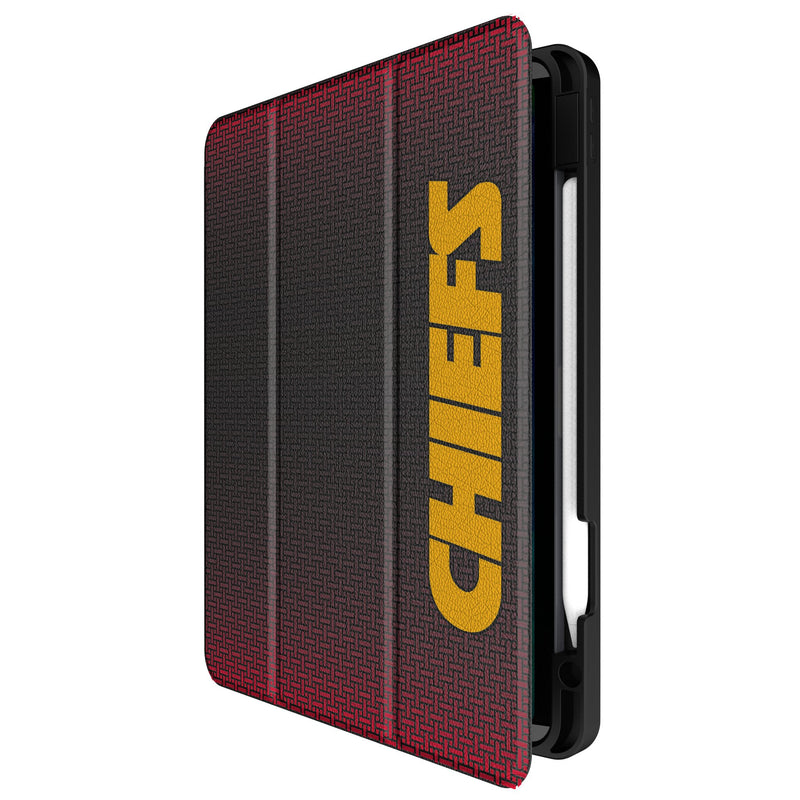 Kansas City Chiefs Linen iPad Tablet Case for Apple iPad Front.Jpg