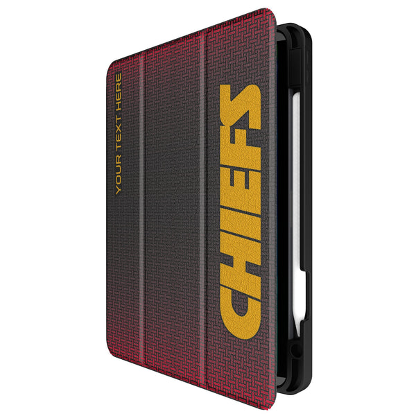 Kansas City Chiefs Personalized Linen iPad Tablet Case for Apple iPad Front.Jpg