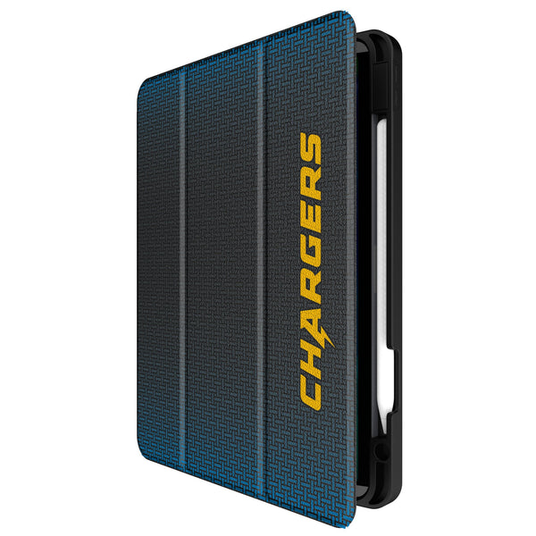 Los Angeles Chargers Linen iPad Tablet Case for Apple iPad Front.Jpg