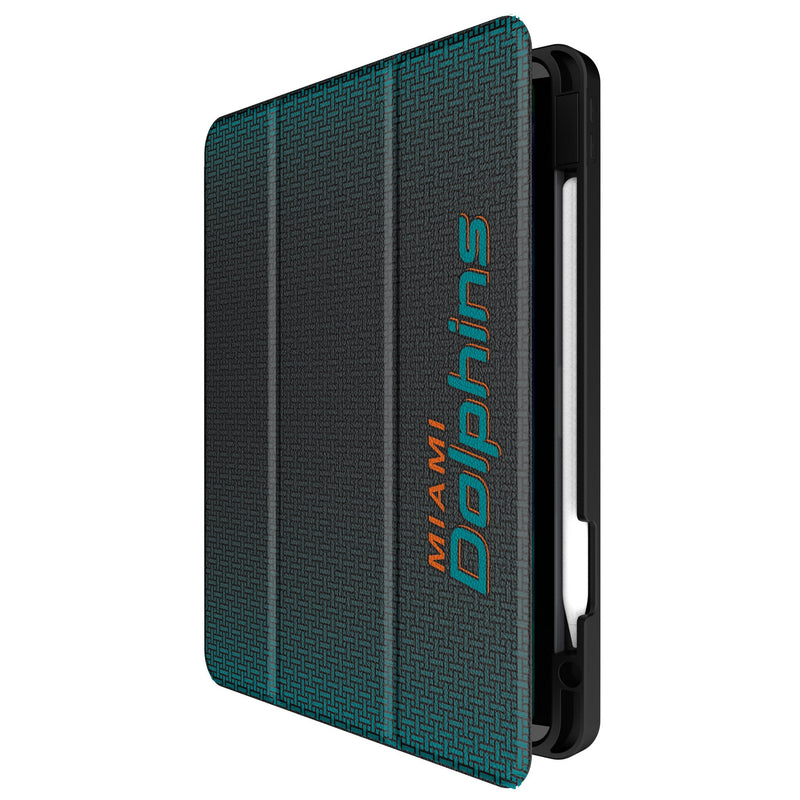 Miami Dolphins Linen iPad Tablet Case Front.Jpg