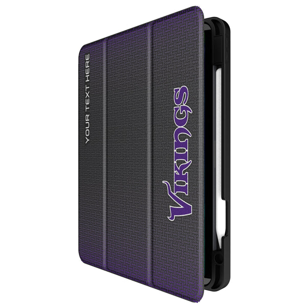 Minnesota Vikings Personalized Linen iPad Tablet Case for Apple iPad Front.Jpg