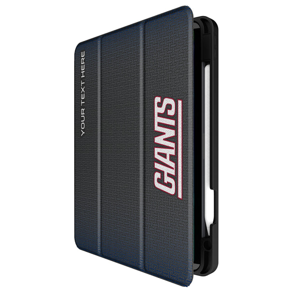 New York Giants Personalized Linen iPad Tablet Case for Apple iPad Front.Jpg