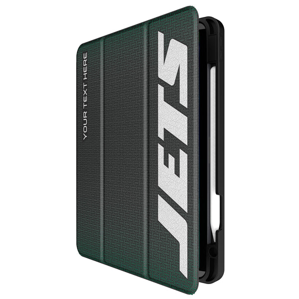New York Jets Personalized Linen iPad Tablet Case for Apple iPad Front.Jpg