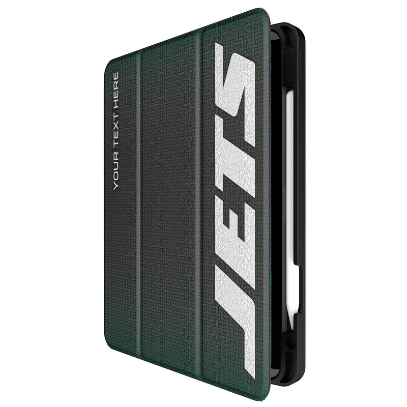 New York Jets Personalized Linen iPad Tablet Case for Apple iPad Front.Jpg