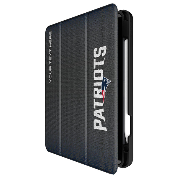 New England Patriots Personalized Linen iPad Tablet Case for Apple iPad Front.Jpg