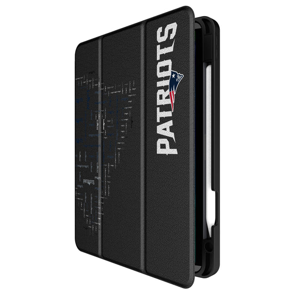 New England Patriots Quadtile iPad Tablet Case Front.Jpg