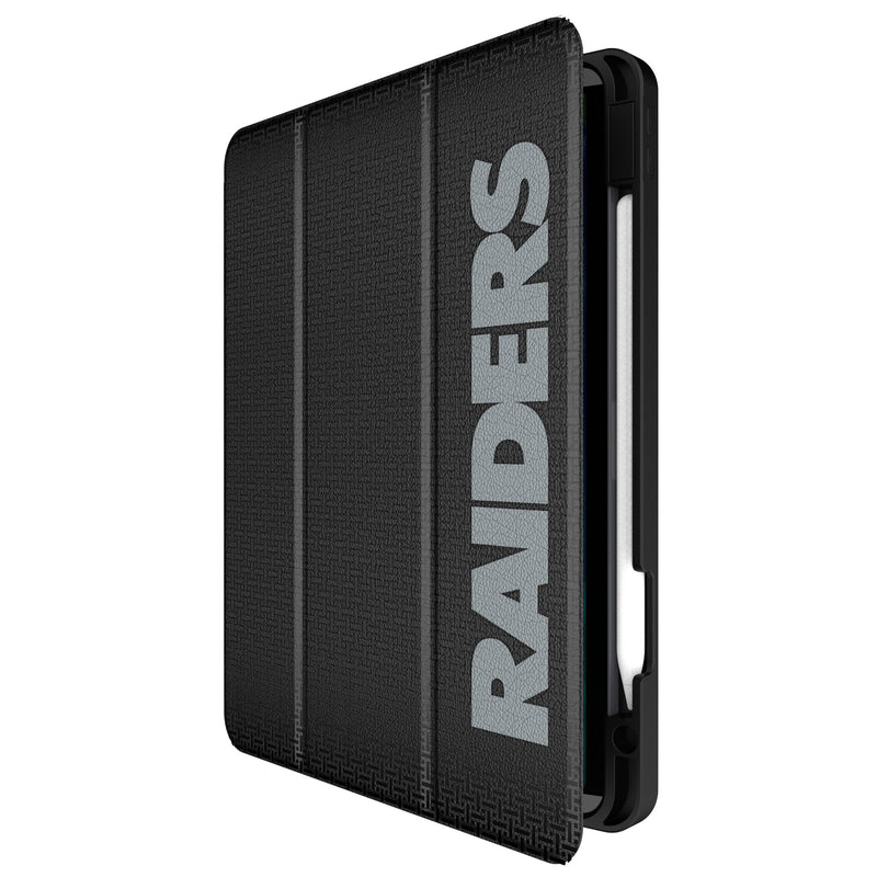 Las Vegas Raiders Linen iPad Tablet Case Front.Jpg