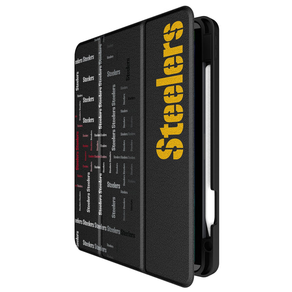 Pittsburgh Steelers Quadtile iPad Tablet Case for Apple iPad Front.Jpg