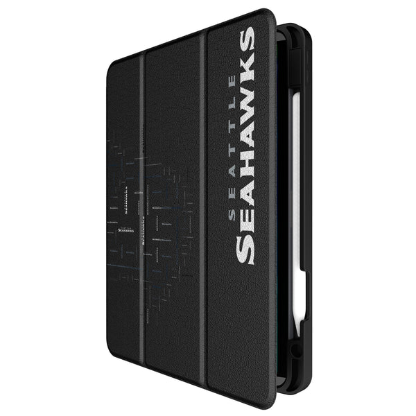 Seattle Seahawks Quadtile iPad Tablet Case for Apple iPad Front.Jpg