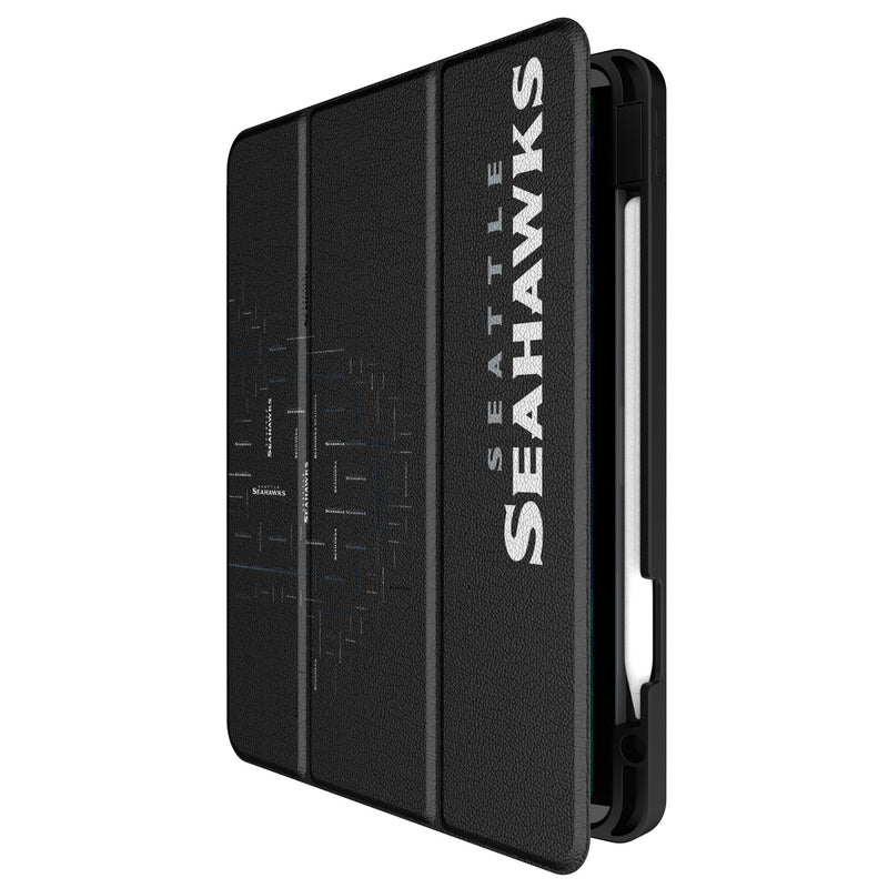 Seattle Seahawks Quadtile iPad Tablet Case for Apple iPad Front.Jpg