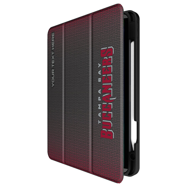 Tampa Bay Buccaneers Personalized Linen iPad Tablet Case for Apple iPad Front.Jpg