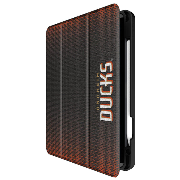 Anaheim Ducks Linen iPad Tablet Case for Apple iPad Front.Jpg