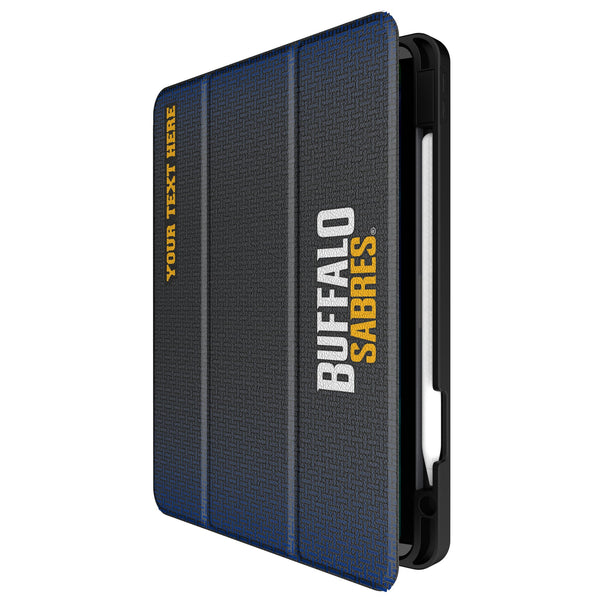Buffalo Sabres Personalized Linen iPad Tablet Case for Apple iPad Front.Jpg