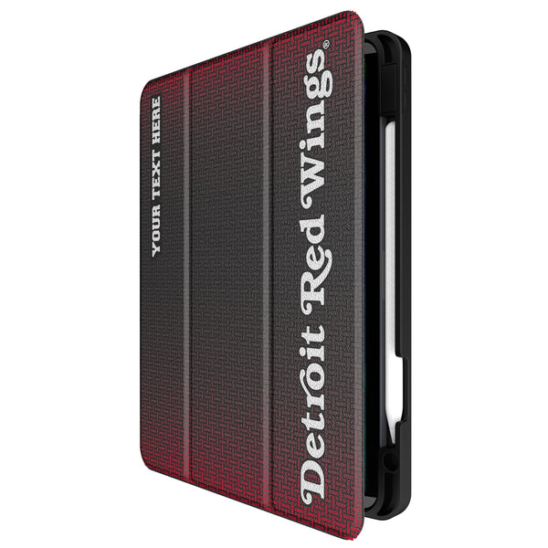 Detroit Red Wings Personalized Linen iPad Tablet Case for Apple iPad Front.Jpg