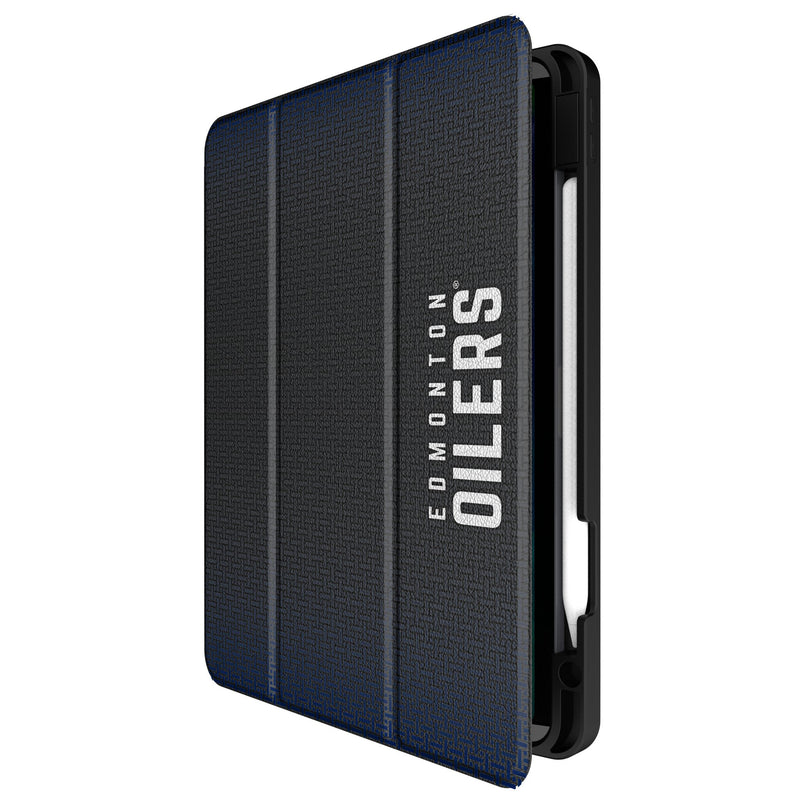 Edmonton Oilers Linen iPad Tablet Case for Apple iPad Front.Jpg