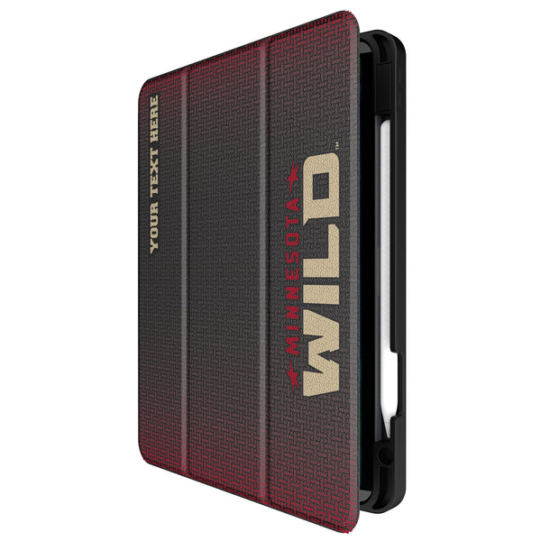 Minnesota Wild Personalized Linen iPad Tablet Case for Apple iPad Front.Jpg