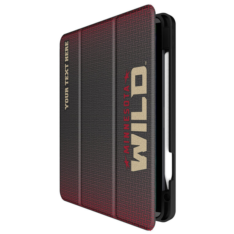 Minnesota Wild Personalized Linen iPad Tablet Case for Apple iPad Front.Jpg