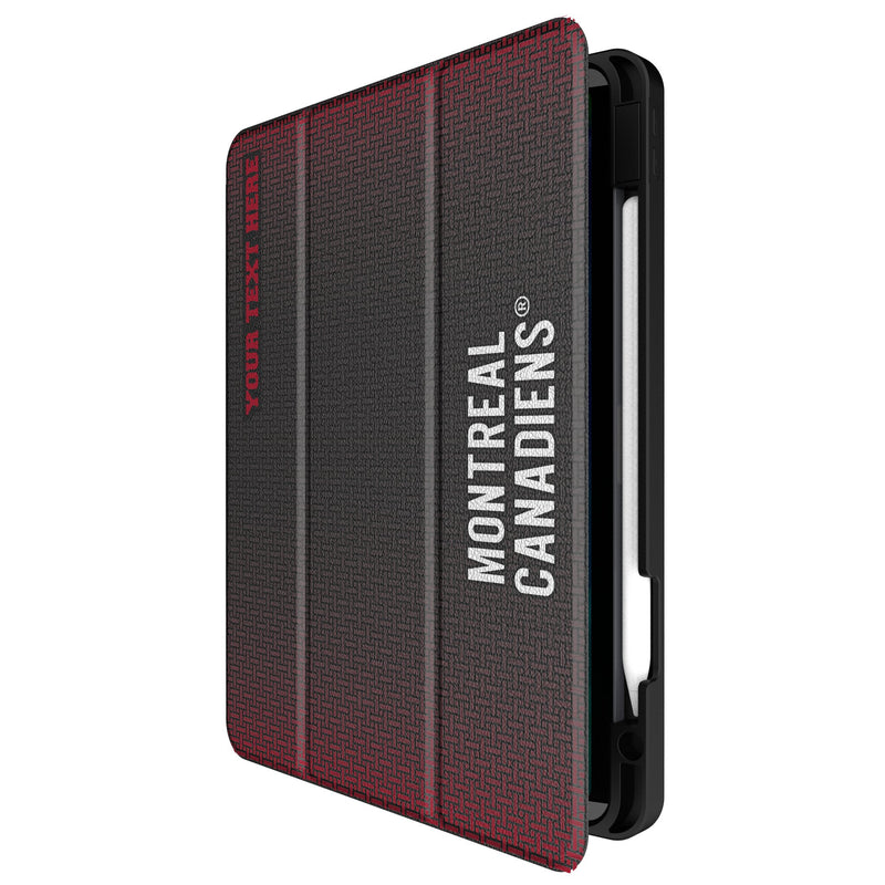 Montreal Canadiens Personalized Linen iPad Tablet Case for Apple iPad Front.Jpg