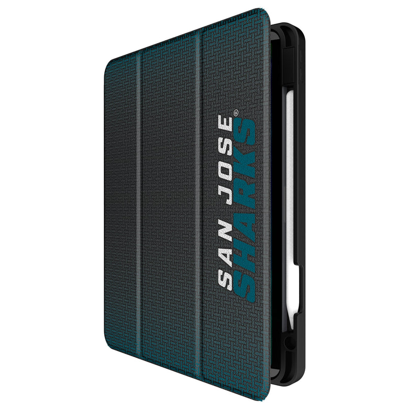 San Jose Sharks Linen iPad Tablet Case for Apple iPad Front.Jpg