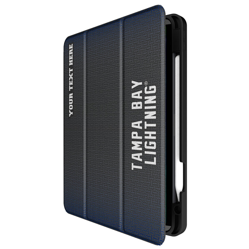 Tampa Bay Lightning Personalized Linen iPad Tablet Case for Apple iPad Front.Jpg