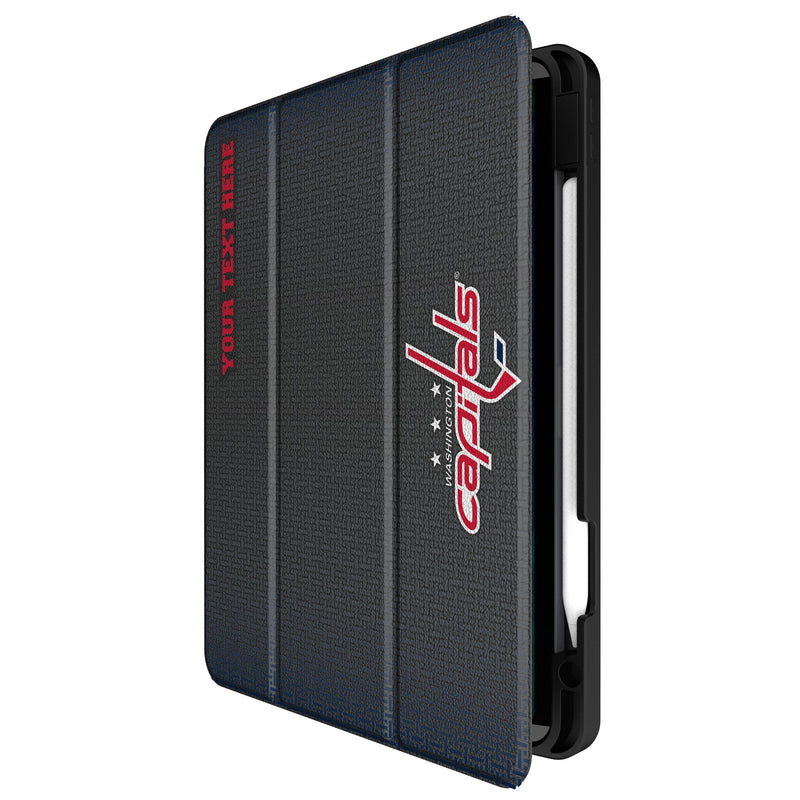 Washington Capitals Personalized Linen iPad Tablet Case for Apple iPad Front.Jpg