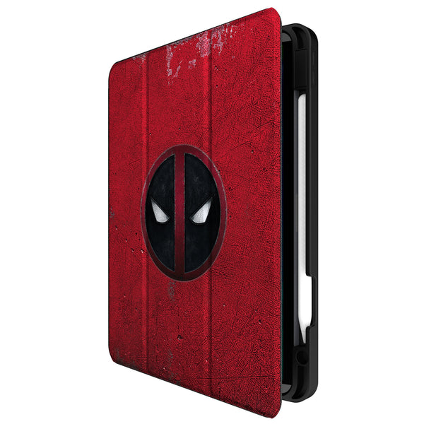 Marvel Deadpool Badge iPad Tablet Case for Apple iPad Front.Jpg