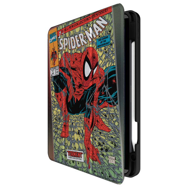 Marvel Spider-Man Classic Cover iPad Tablet Case for Apple iPad Front.Jpg