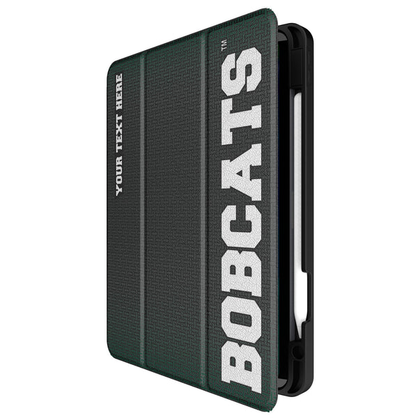 Ohio University Bobcats Personalized Linen iPad Tablet Case for Apple iPad Front.Jpg