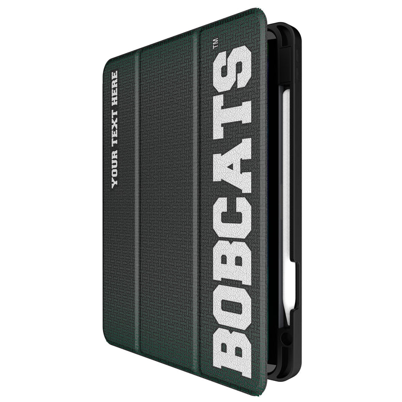 Ohio University Bobcats Personalized Linen iPad Tablet Case for Apple iPad Front.Jpg
