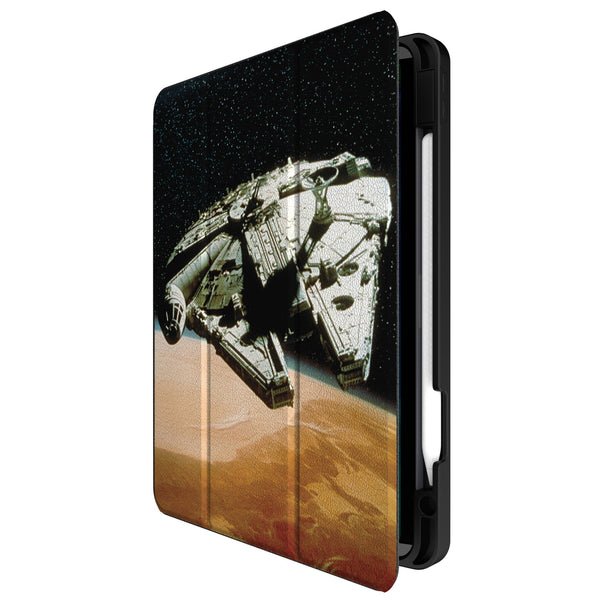 Star Wars Millennium Falcon Portrait iPad Tablet Case for Apple iPad Front.Jpg