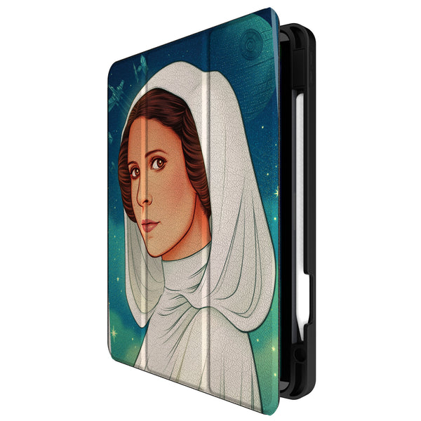 Star Wars Princess Leia Organa Portrait iPad Tablet Case Front.Jpg