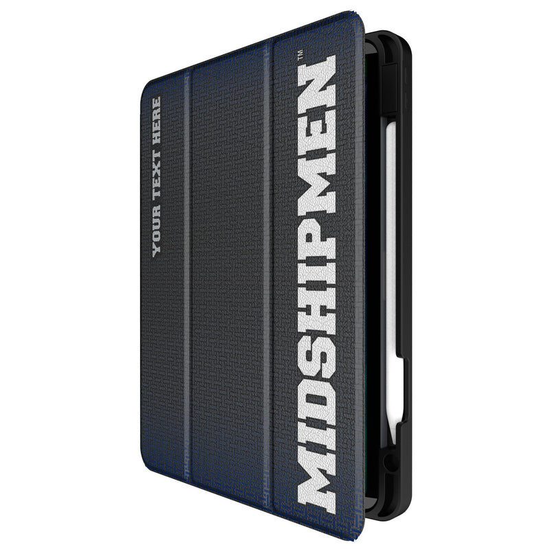 United State Naval Academy Midshipmen Personalized Linen iPad Tablet Case for Apple iPad Front.Jpg