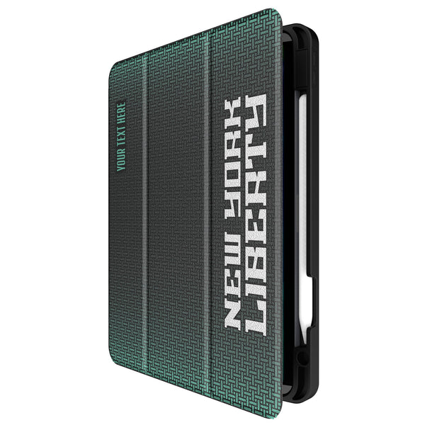 New York Liberty Personalized Linen iPad Tablet Case for Apple iPad Front.Jpg