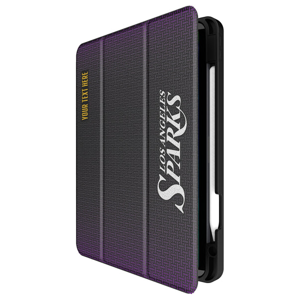 Los Angeles Sparks Personalized Linen iPad Tablet Case for Apple iPad Front.Jpg