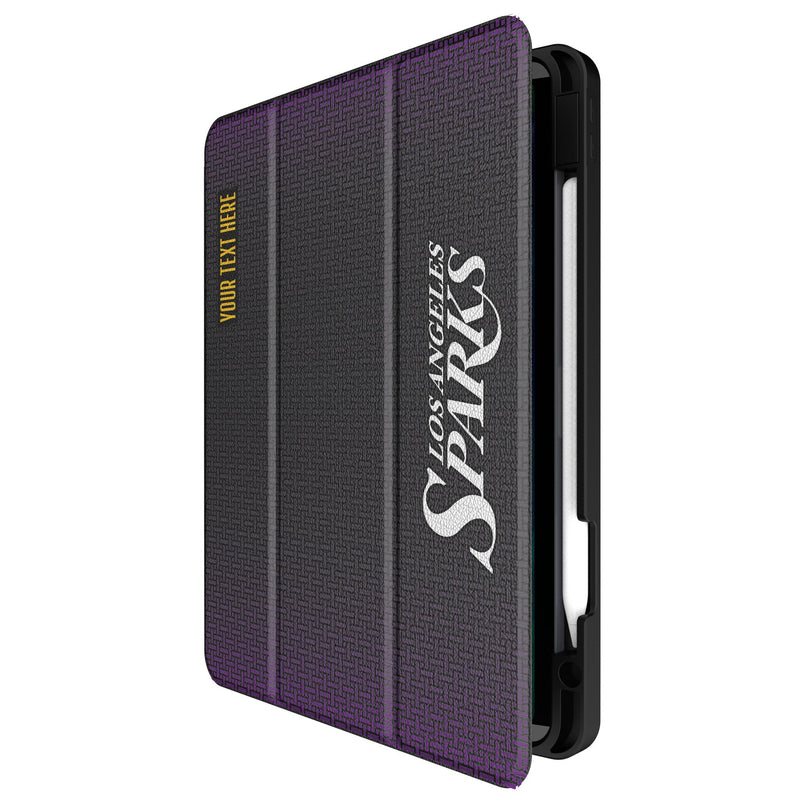 Los Angeles Sparks Personalized Linen iPad Tablet Case for Apple iPad Front.Jpg