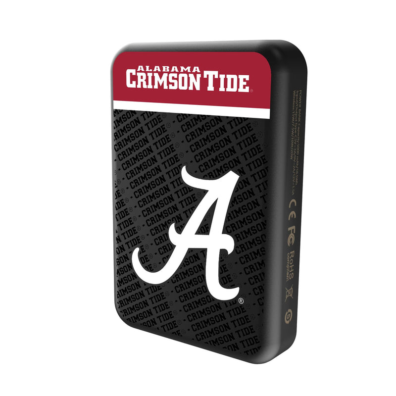 University of Alabama Crimson Tide Script A Endzone Plus Wireless Mag Power Bank Solo.Jpg