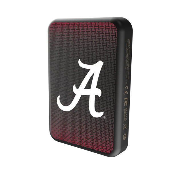 University of Alabama Crimson Tide Script A Linen Wireless Mag Power Bank Solo.Jpg