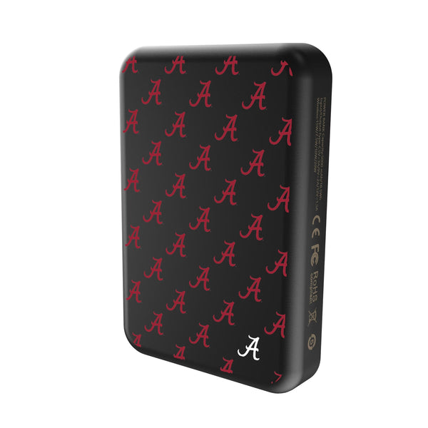 University of Alabama Crimson Tide Script A Fashion Pattern Wireless Mag Power Bank Solo.Jpg