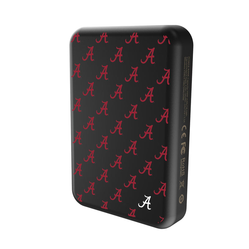 University of Alabama Crimson Tide Script A Fashion Pattern Wireless Mag Power Bank Solo.Jpg