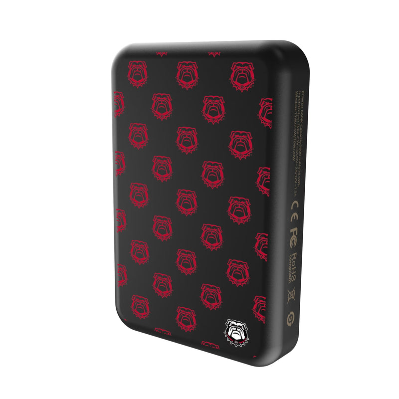 University of Georgia Bulldogs Uga Fashion Pattern Wireless Mag Power Bank Solo.Jpg
