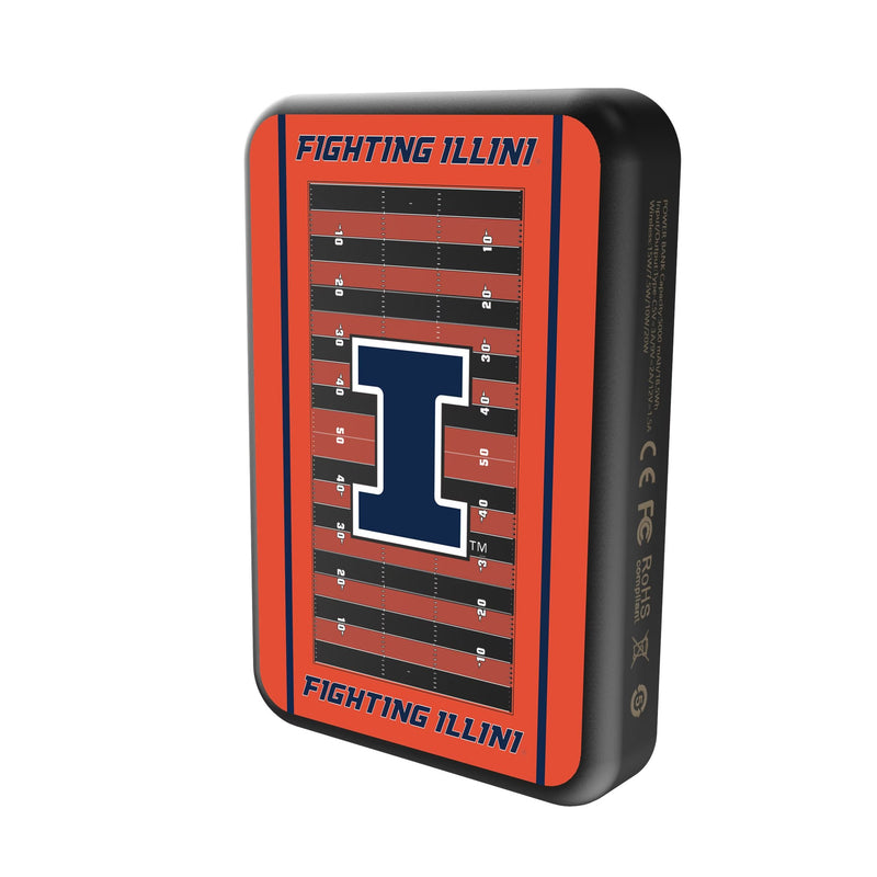 University of Illinois Fighting Illini Field Wireless Mag Power Bank Solo.Jpg