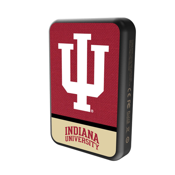 Indiana University Hoosiers Endzone Solid Wireless Mag Power Bank Solo.Jpg