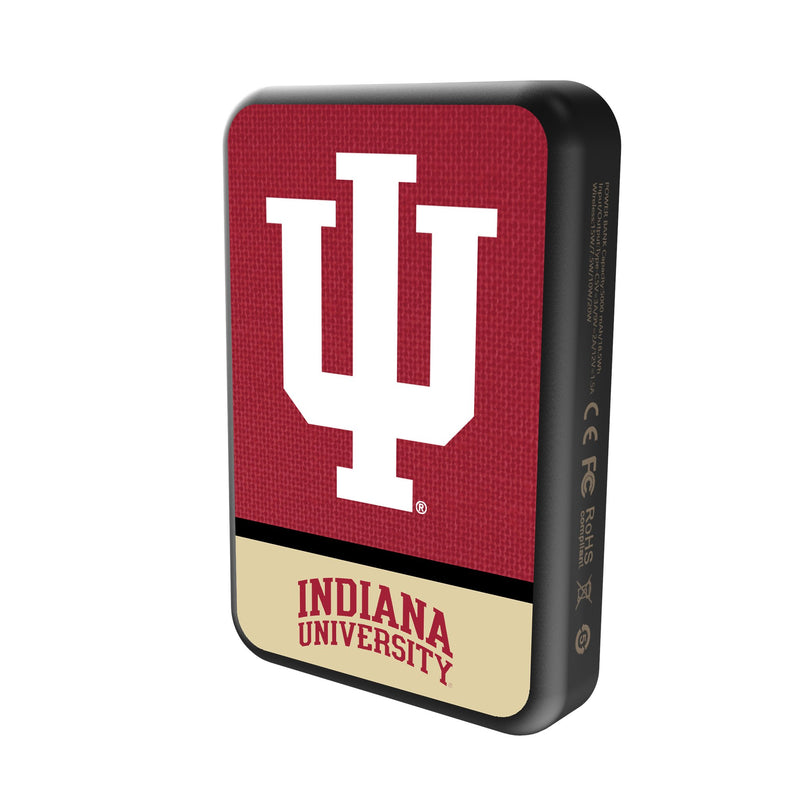 Indiana University Hoosiers Endzone Solid Wireless Mag Power Bank Solo.Jpg