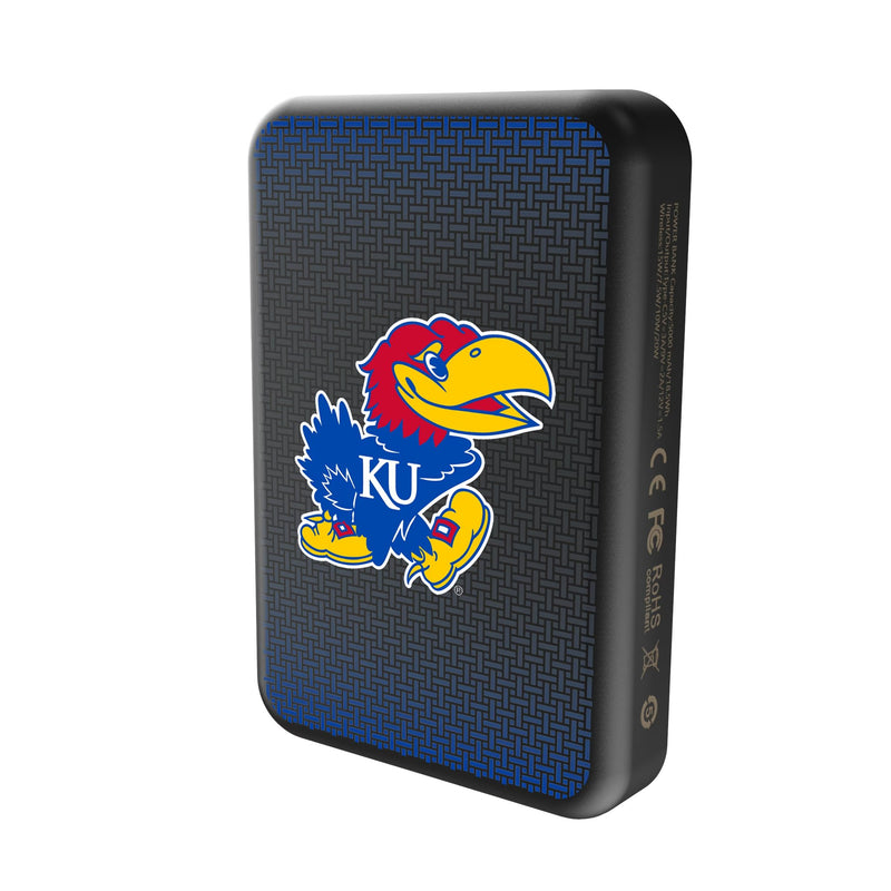 University of Kansas Jayhawks Linen Wireless Mag Power Bank Solo.Jpg
