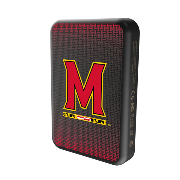 University of Maryland Terrapins Linen Wireless Mag Power Bank Solo.Jpg