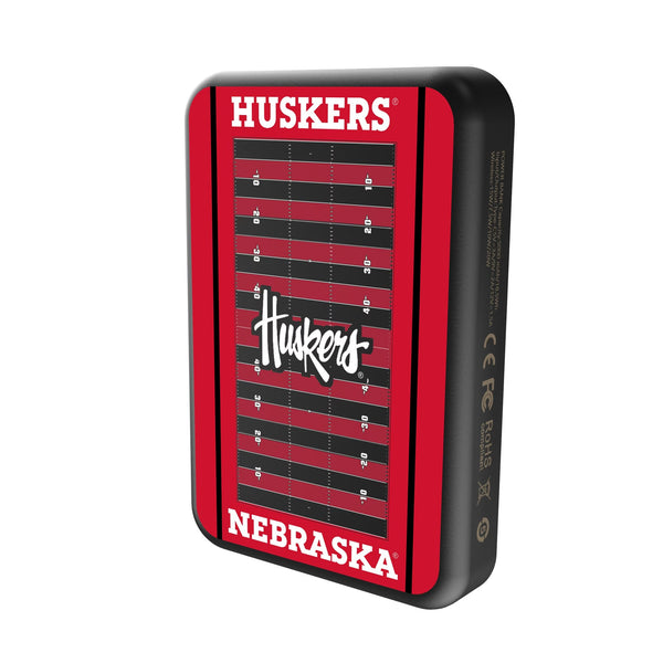 University of Nebraska Huskers Field Wireless Mag Power Bank Solo.Jpg