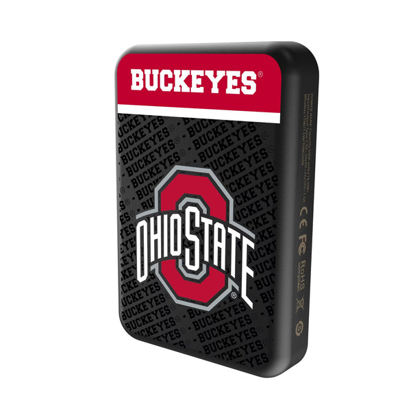 Ohio State University Buckeyes Endzone Plus Wireless Mag Power Bank Solo.Jpg