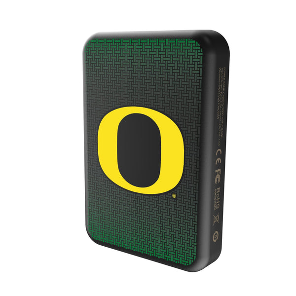 University of Oregon Ducks Linen Wireless Mag Power Bank Solo.Jpg