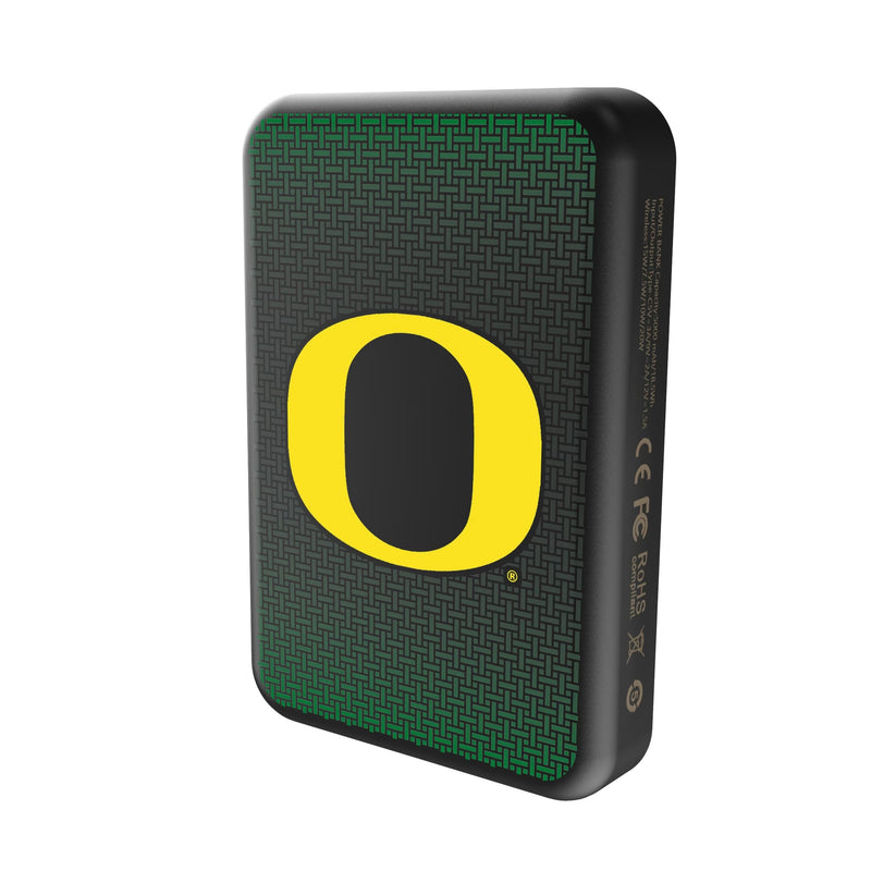 University of Oregon Ducks Linen Wireless Mag Power Bank Solo.Jpg