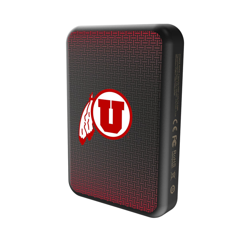 University of Utah Utes Linen Wireless Mag Power Bank Solo.Jpg